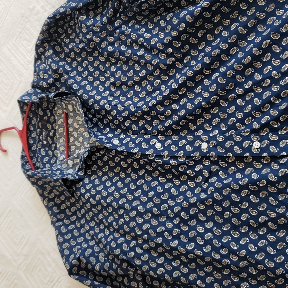Men's XXL Cremieux Non Iron Dress Shirt Navy Blue